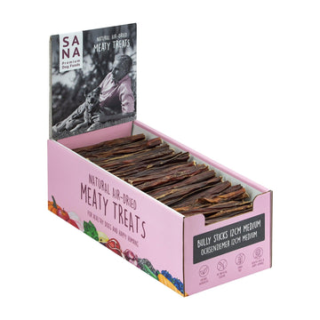 Boudin de bœuf 12 cm medium (180 pièces) dans un présentoir imprimé